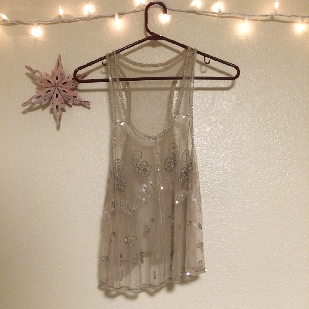 Bohemian crop top, beautifully beaded